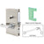 CRL Brushed SS 6" x 10" LH Center Lock w/ Deadlatch Office