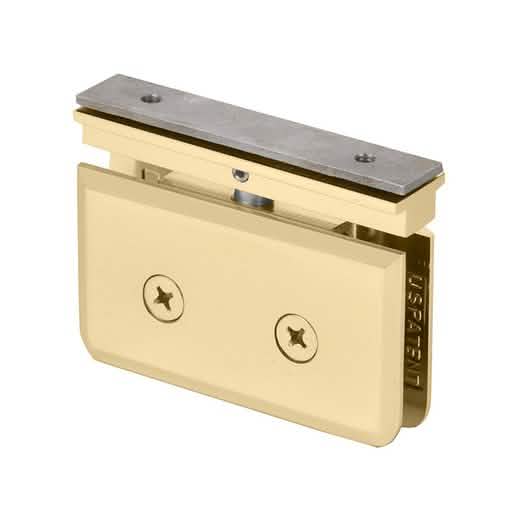 Satin Brass Prima 06 Series EZ-Adjust Top Mount Hinge: Stylish & Durable Door Solution
