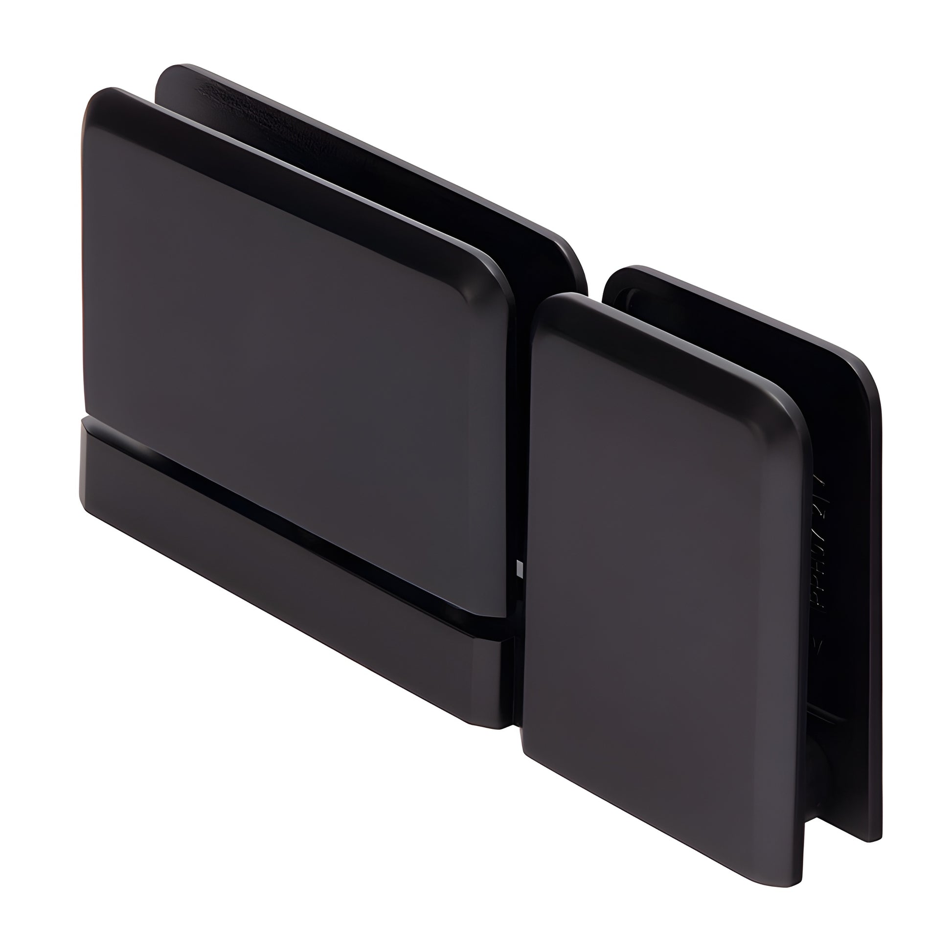 PPH070RB oil-rubbed bronze beveled brass Prima pivot hinge for 5/16-3/8" glass shower door, top/bottom mount.