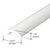 CRL White Half-Round Threshold for Frameless Shower Doors