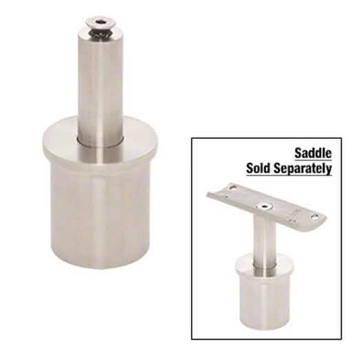 CRL 316 Brushed Stainless 1.9" Round Post Vertically Adjustable Saddle Cap
