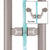 CRL Brushed Stainless Offset Mid-Post for Ladder Door Pulls