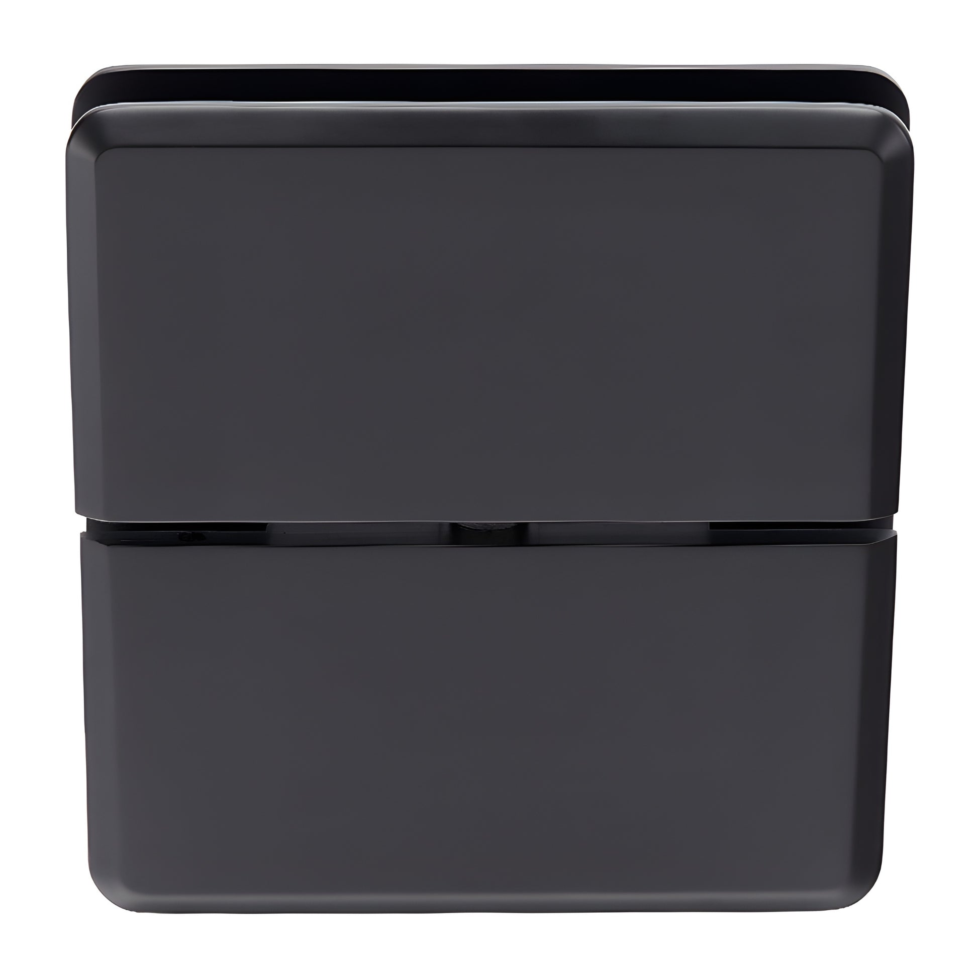 Matte black brass glass-to-transom pivot hinge for 1/2" (12mm) glass - SRPPH02MBL