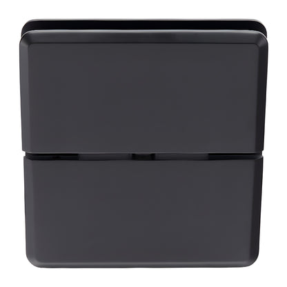 Matte black brass glass-to-transom pivot hinge for 1/2" (12mm) glass - SRPPH02MBL