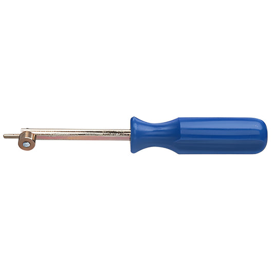 CRL weatherstrip locking tool (SKU 23577) - steel roller with blue plastic handle for windshield and back glass gasket seatin