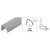 CRL Snap-In Gray Vinyl Glazing Bead for Windows
