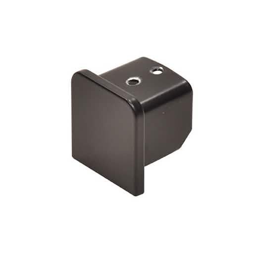 Matte Black End Cap for 21.52 mm U-Channel Railing - CRL L10 Series, Sleek Design