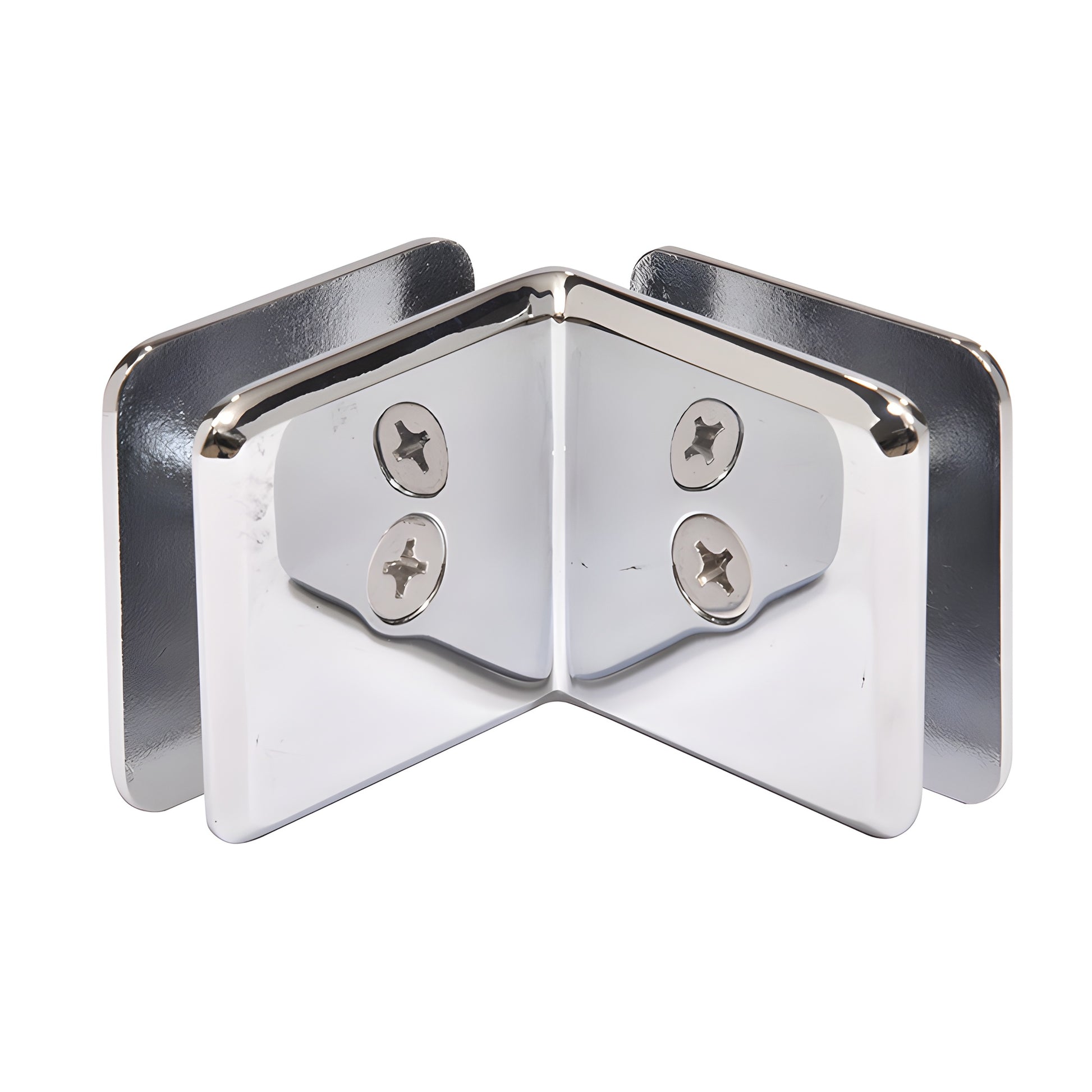 CRL Estate EST111CH 90 polished chrome solid brass glass clamp for 10-12mm frameless shower panels