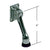 CRL 4-Inch Chrome Kick-Down Door Stop - Door-Mounted