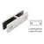 CRL 316 Brushed Stainless Steel 180° Glass Clamp for 21.52mm
