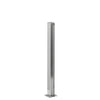 CRL Design Series 18 in bright anodized aluminum square partition post with U channel for 1/4" glass, SKU D990BA18E