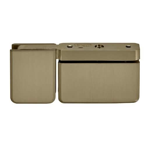 CRL Brushed Bronze Pivot Hinge with U-Clamp for Top/Bottom Mounting - Elegant Finish