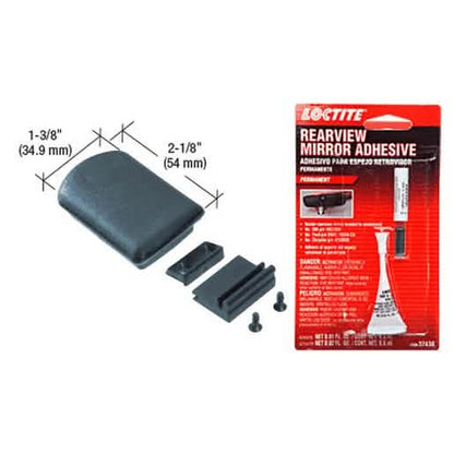CRL Replacement Plastic Self-Latching Latch for Tri-Vent Sliders, with Base & Adhesive