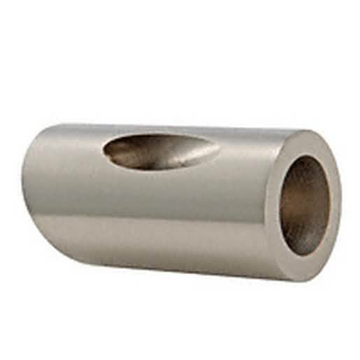 "CRL Brushed Nickel 22° Support Bar Bracket - Sleek, Durable Design for Glass Installation
