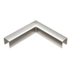 Polished stainless 90 slip-fit corner for 3/4" (19mm) glass cap railing, welded, SKU GRL107HPS