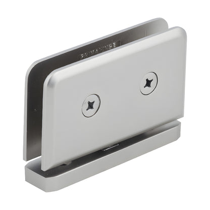 PPH01SN satin-nickel brass pivot hinge for 5/16-3/8" (8-10mm) tempered glass shower doors, beveled, self-centering