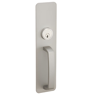 CRL Aluminum Night Latch Pull Trim with Cylinder - Door Lock