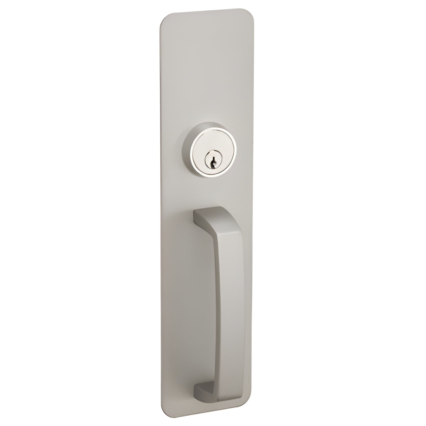 Aluminum non-handed night latch pull trim with rim cylinder, 12 5/16" height - SKU DL51HSNLA