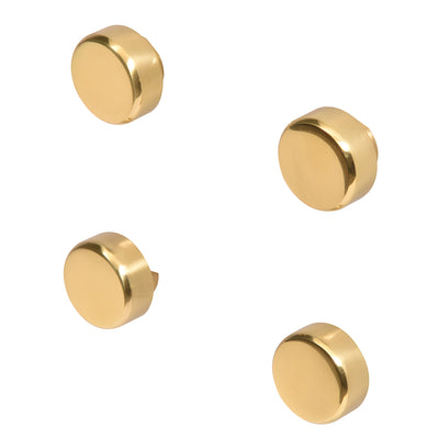CRL Polished Brass Round Mirror Mounting Clips, Mirror Hardware