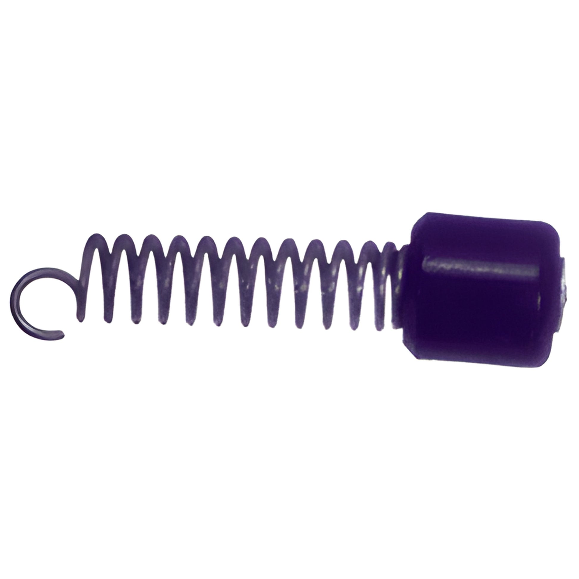 CRC1 black spring-action currency retainer clip - coiled steel spring with protective plastic tip for transaction drawers