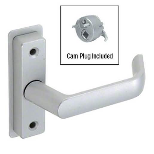 Sleek Adams Rite® Satin Aluminum Right Hand Lever Handle for modern door design.