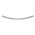 CRL 24-Inch Brushed Nickel Crescent Bathroom Towel Bar - Single-Sided