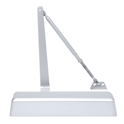 CRL Surface Mount Aluminum Door Closer, Adjustable Spring Power 1-4