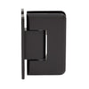Pinnacle oil-rubbed bronze glass shower hinge (SKU P1N0370RB), solid brass H back plate, beveled radius corners