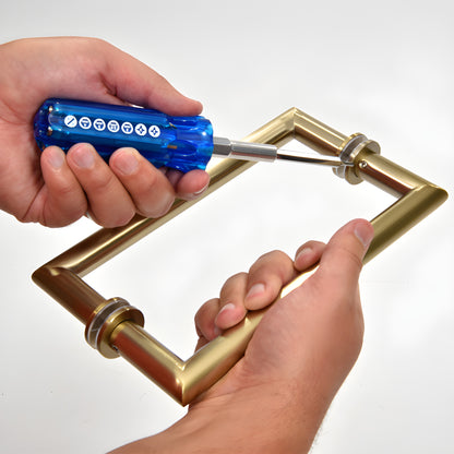 CRL SDH7D compact blue multi-bit shower door hardware driver with 7 bits (hex, Phillips, slotted)