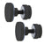 CRL Matte Black Glass Shower Panel Track Holder Fittings, 2-Pack
