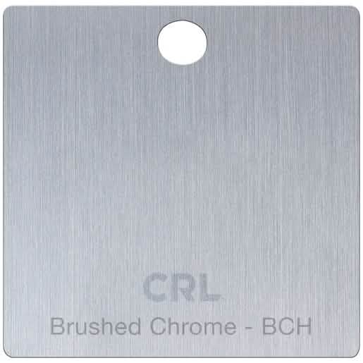 CRL Brushed Chrome Color Chip: Sleek, modern finish for home and office hardware.