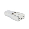 Polished chrome brass wall block mount for frameless shower door, SKU MA03CH