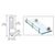 CRL Chrome Center Rod Support Bracket for Shower Doors