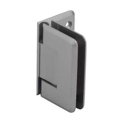 CRL Brushed Nickel Pinnacle 044 Series Wall Mount Hinge - Sleek Back Plate Design