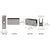 CRL Brushed Nickel Shower Glass Face Plate Clamp 1/4"-5/16"
