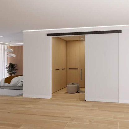 CRL50 Matte Black Sliding Door Kit - Sleek, Durable Wall Mount for Modern Spaces