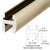 CRL 95 in Brushed Bronze Deluxe Shower Door Header Kit