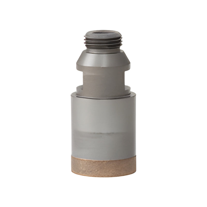 PDT138 metal-bond diamond glass drill bit, 35mm diameter with Belgian (1/2") threaded shank.