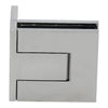 PAL044BN Palermo series brushed-nickel square glass shower door hinge, wall-mount, fits 10-12mm glass.