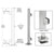 CRL 42" Brushed Stainless Steel Glass Railing Kit, Square Clamp Post