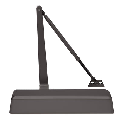 CRL Dark Bronze Adjustable Spring Door Closer Size 2-5 Surface Mount