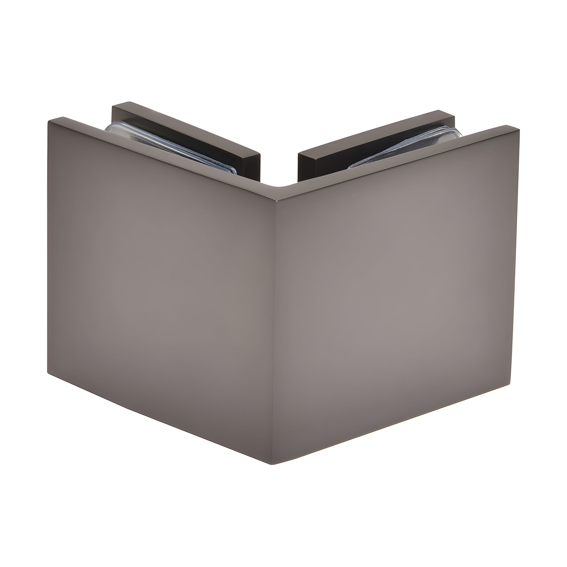 SGC90MGM matte gun metal 90 brass glass-to-glass clamp for 3/8-1/2 (10-12mm) frameless shower panels