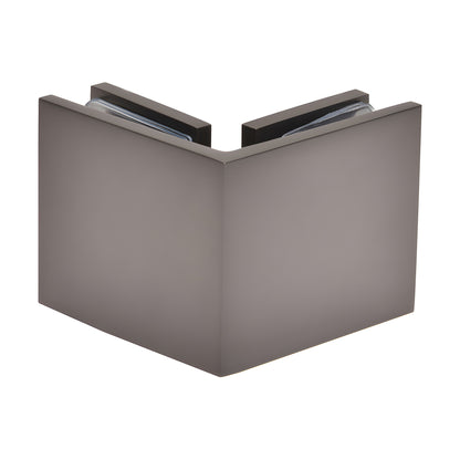 SGC90MGM matte gun metal 90 brass glass-to-glass clamp for 3/8-1/2 (10-12mm) frameless shower panels