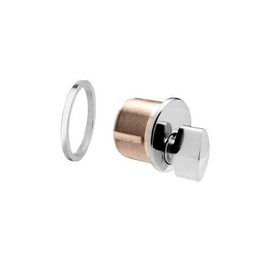 CRL Polished Stainless Mortise Thumbturn Cylinder - Sleek, Durable Door Hardware