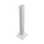 CRL Cielo Sky White 30" Glass Corner Stanchion 5/8" Base Plate