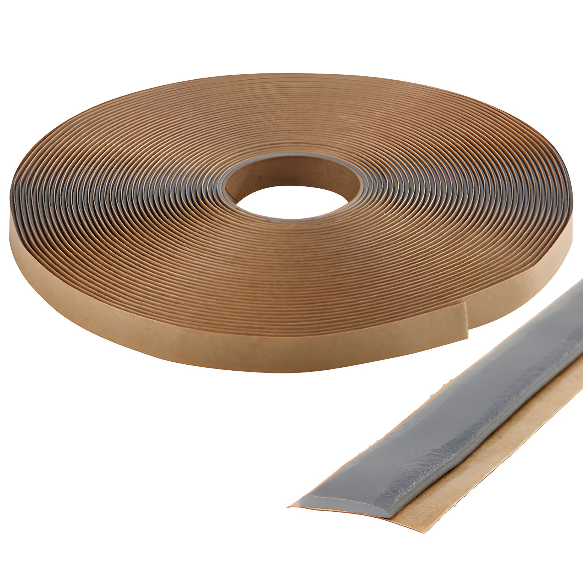 CRL Tremco 440 butyl glazing tape roll (SKU 71049N1), aluminum finish, 1/2" x 50 ft, 1/16" thick.