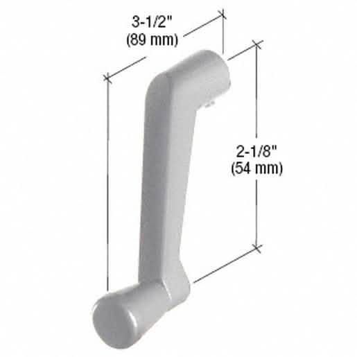 CRL Aluminum Window Operator Handle, 11/32" Spline, Durable and Easy to Install.