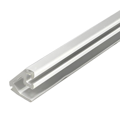 CRL-U.S. Aluminum White KYNAR® Paint Beveled Door Glass Stop for 1/4" Glass - 24'-2"
