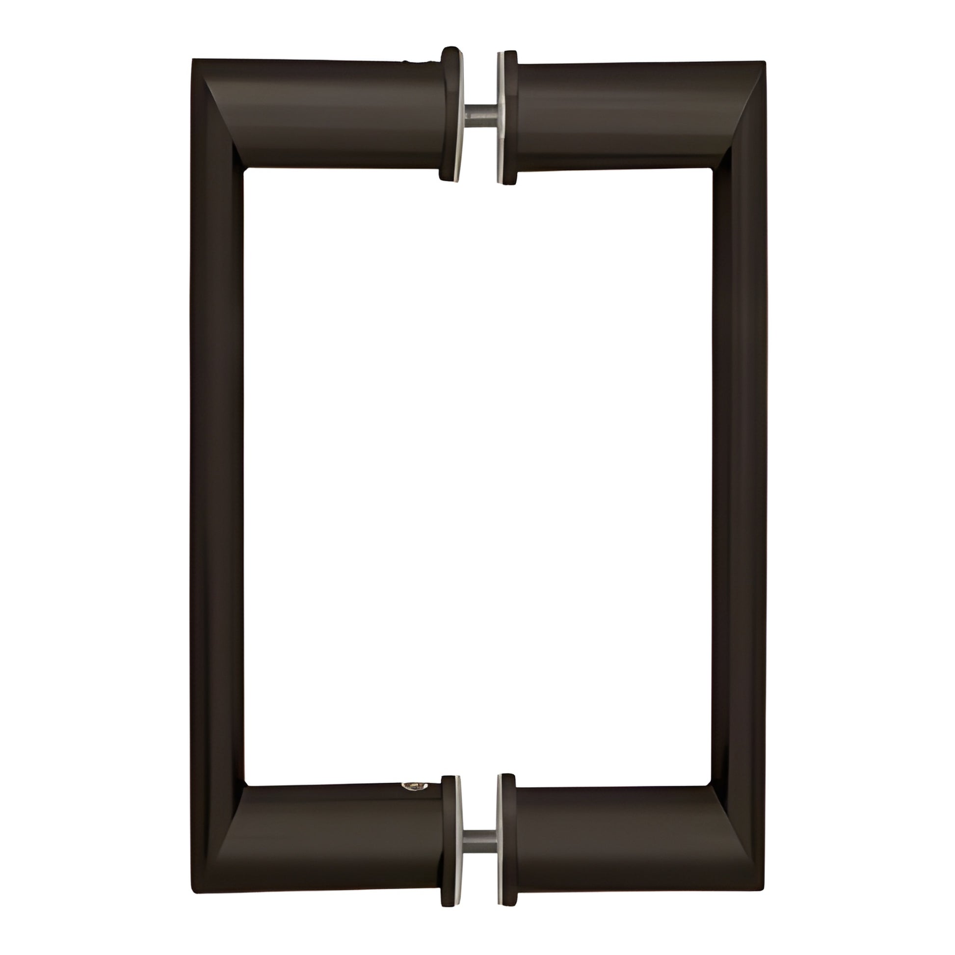 OR Series back-to-back bathroom handle, oil rubbed bronze tubular beveled brass, 3/4" dia - SKU 0R8X80RB.