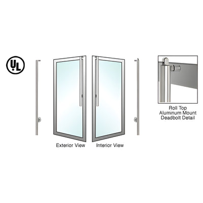 CRL-Blumcraft JS Brushed Stainless Left-Hand Reverse-Roll Deadbolt